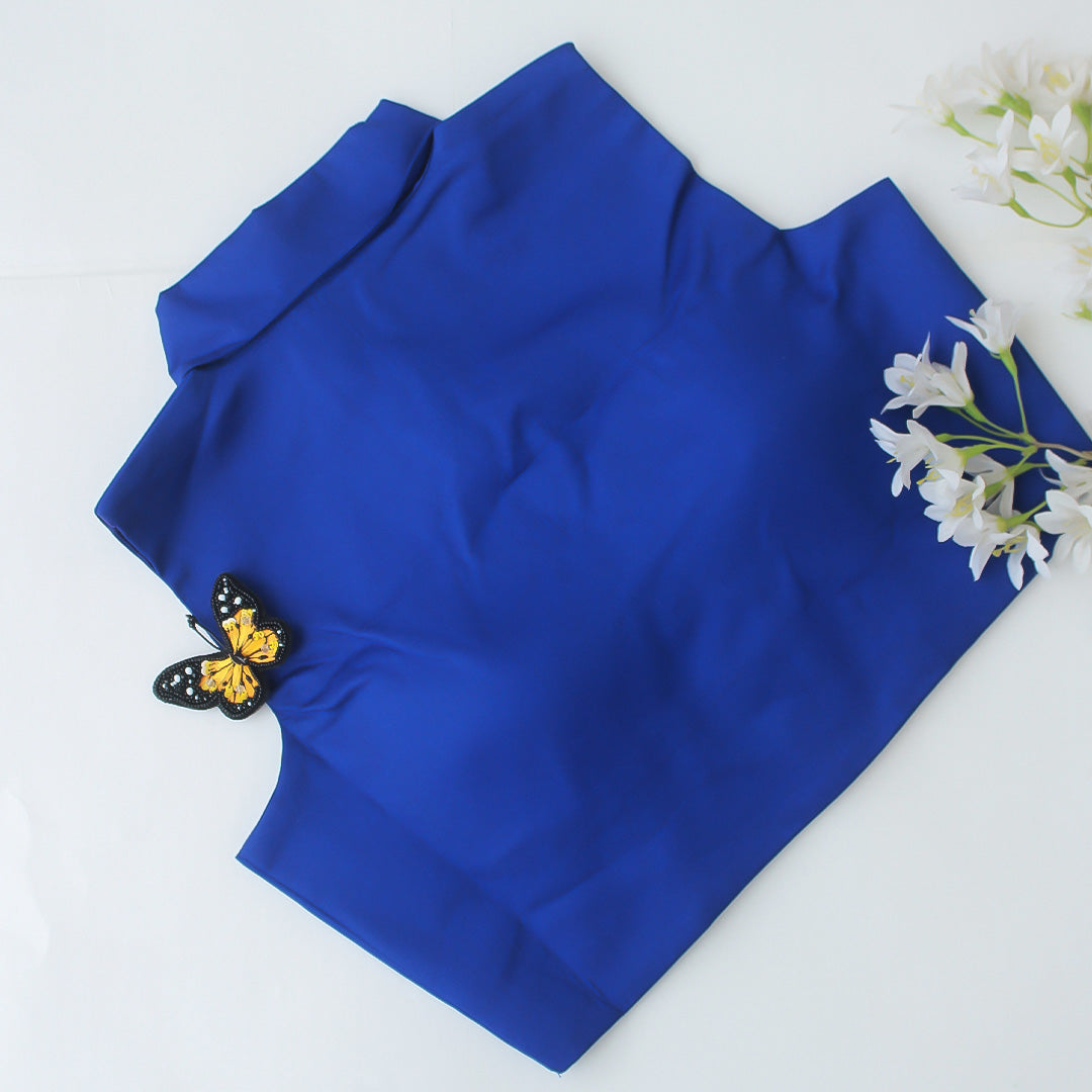 Royal.B Shirt Collar Sleeveless Blouse