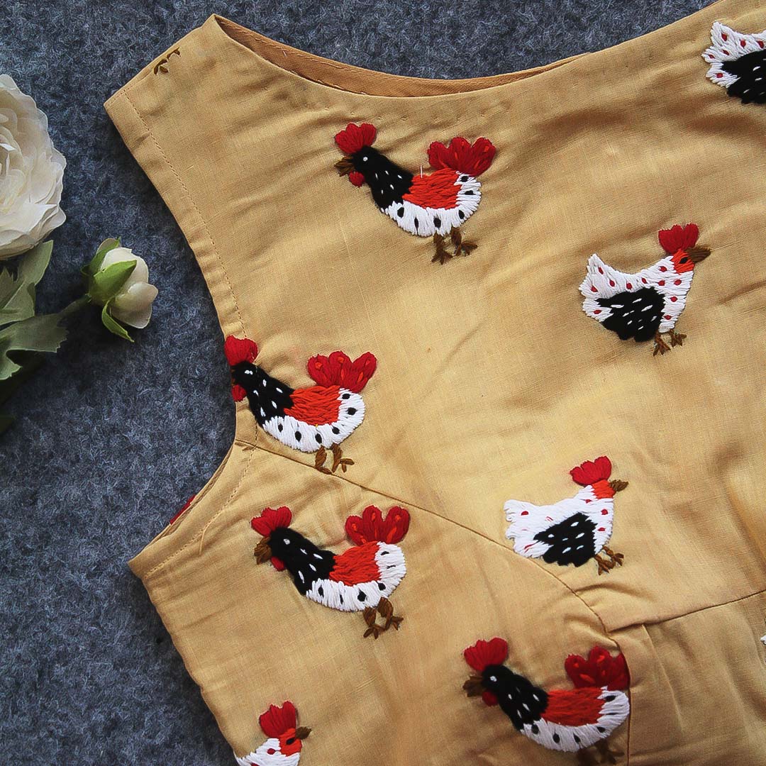 Beige Hen blouse