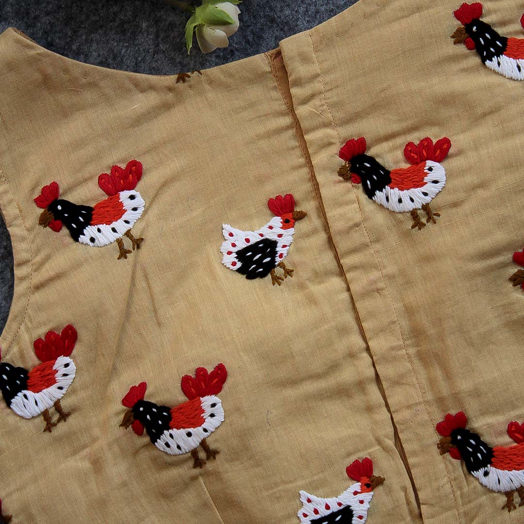 Beige Hen blouse