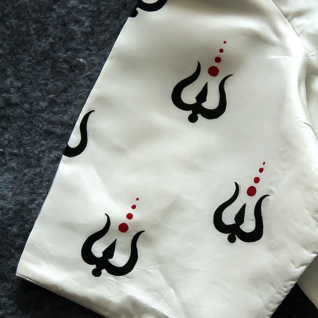 Durga Maa White Tissue 60gm Silk Blouse