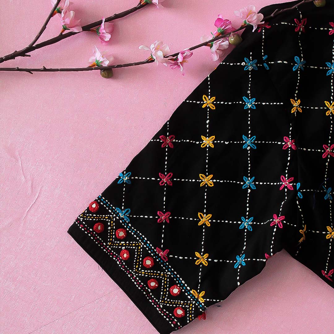 Black Ira Lambani Blouse