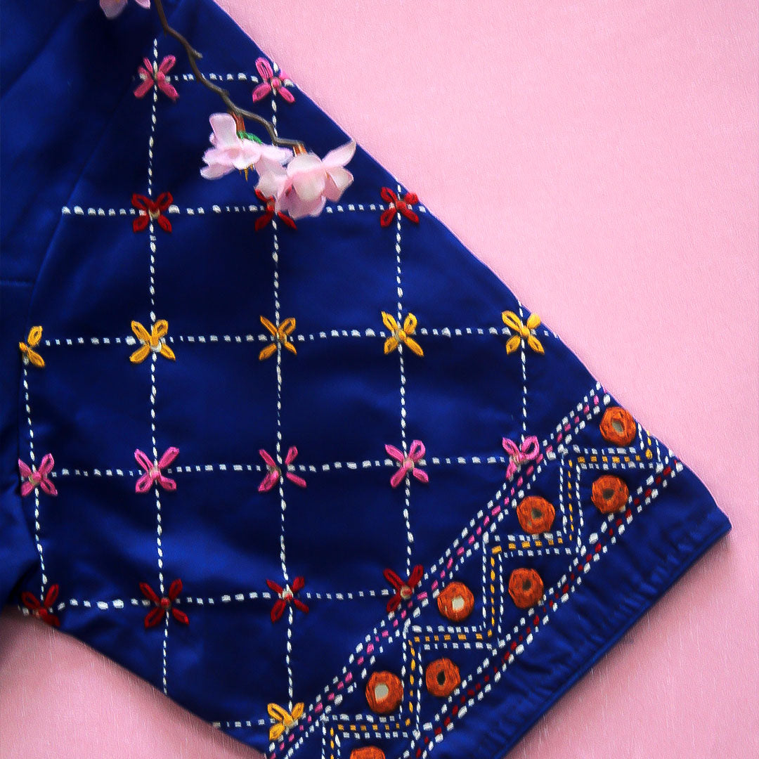 Blue Ira Lambani Blouse