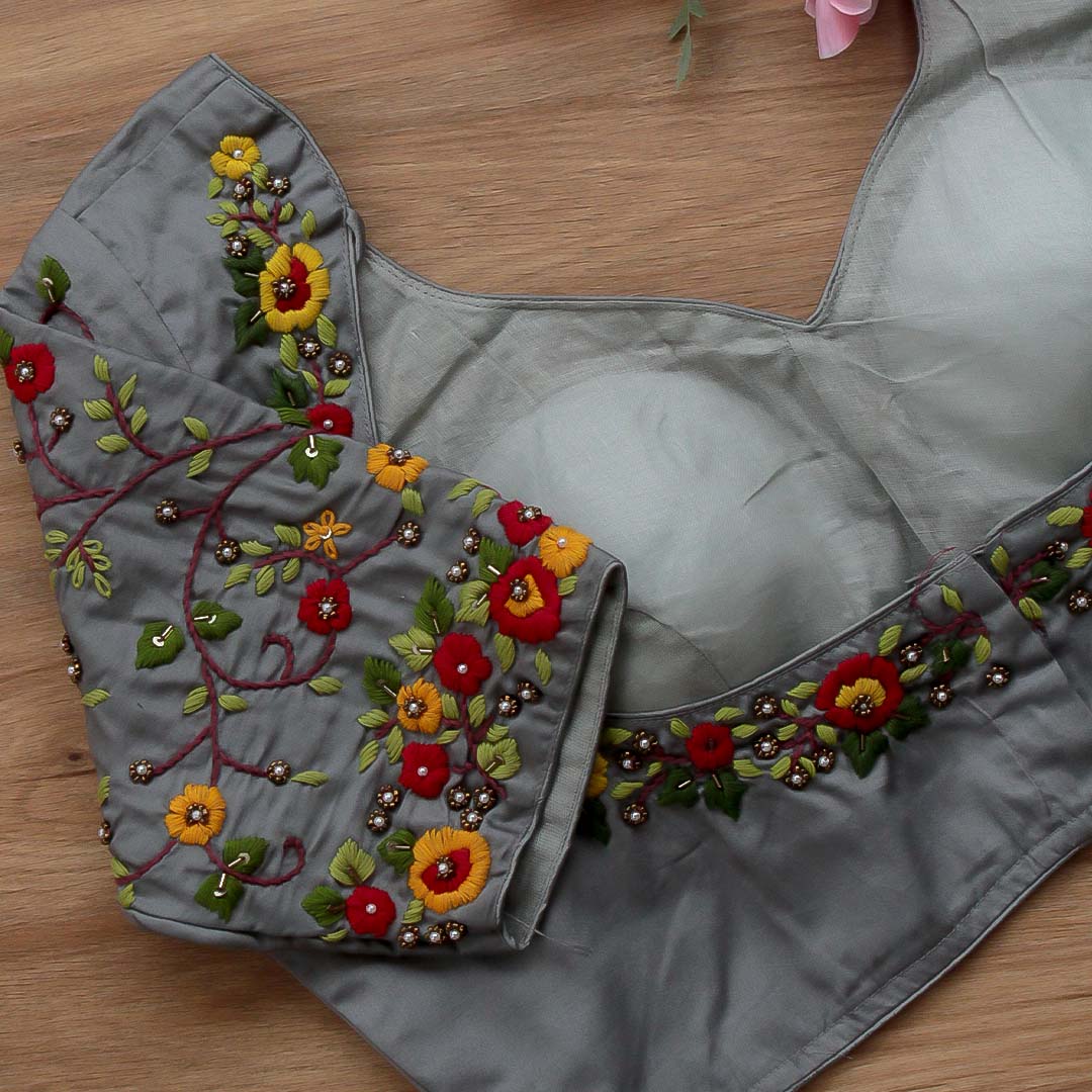 Grey Veda Nakashi Blouse