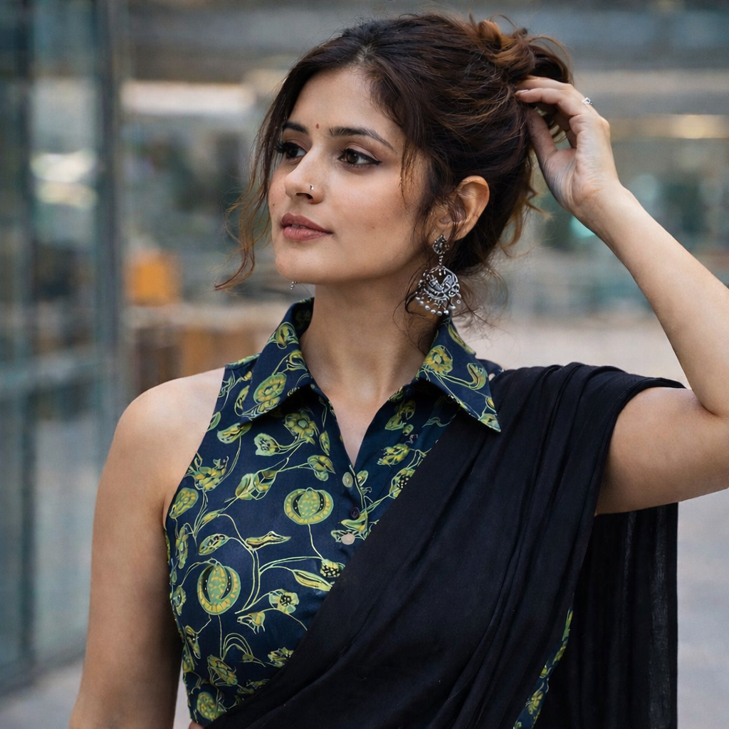 printed blouse