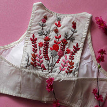 Red Laya Halter Neck Blouse