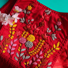 Red Laya Halter Neck Blouse