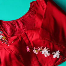 Red Jesh Cotton Blouse