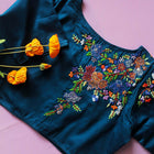 Chah Blue 2 Cotton Blouse