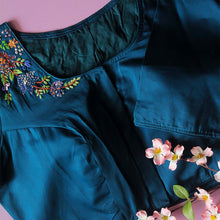 Chah Blue 2 Cotton Blouse