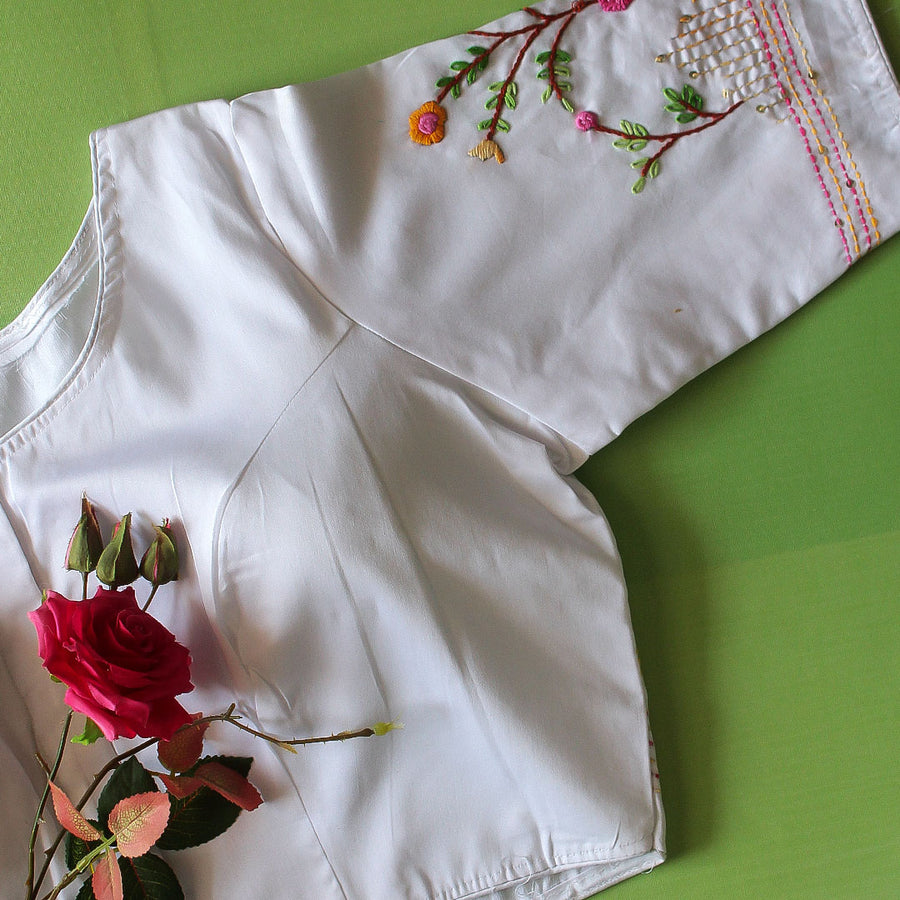 Flower Bunch Cotton Blouse
