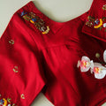 Red Raas Cotton Blouse