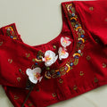 Red Raas Cotton Blouse