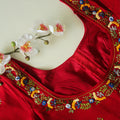 Red Raas Cotton Blouse