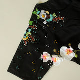 Black Jesh Cotton Blouse