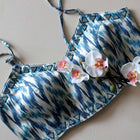 Ikkat Print Naksh Mirror Work Blouse