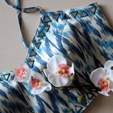 Ikkat Print Naksh Mirror Work Blouse