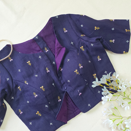 Violet Double Zip Blouse