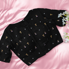 Black Double Zip Blouse