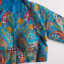 Kairi Blue High Neck Blouse