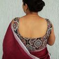 Ajrakh Sweetheart neck Sleeveless Blouse