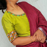 Chakra Mirror Work Blouse
