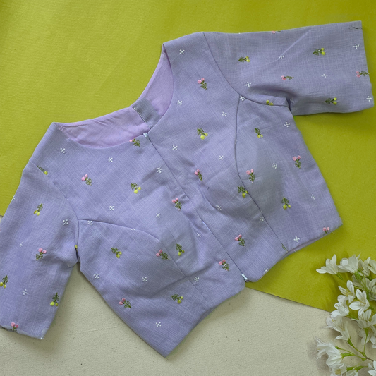 Lavender Double Zip Blouse