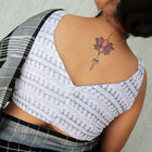 Grey Kantha work Blouse
