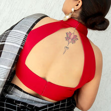 Red1 Halter Neck Blouse
