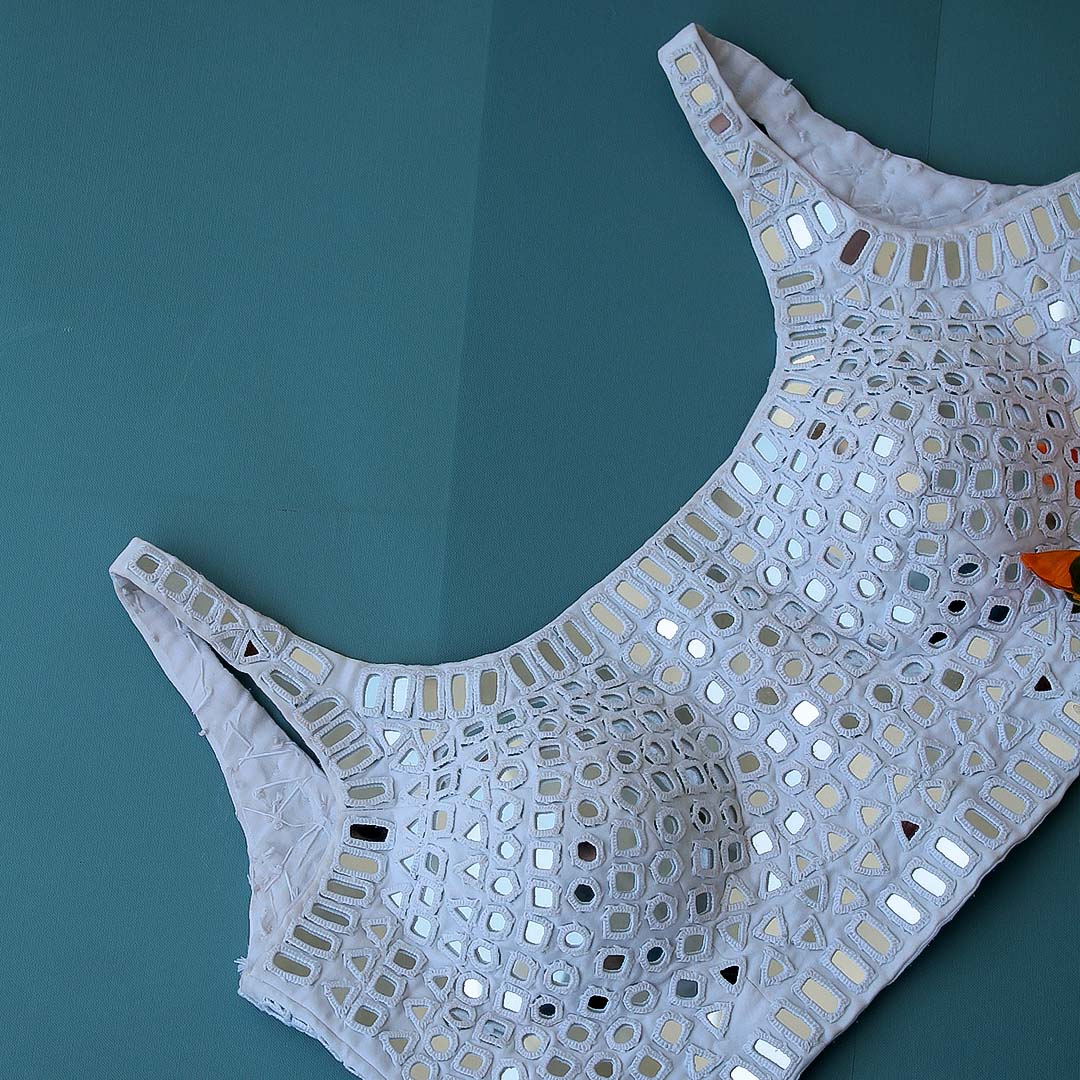 Star Night White Mirror Blouse