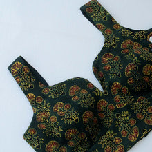 Ajrakh Green Sleeveless Blouse