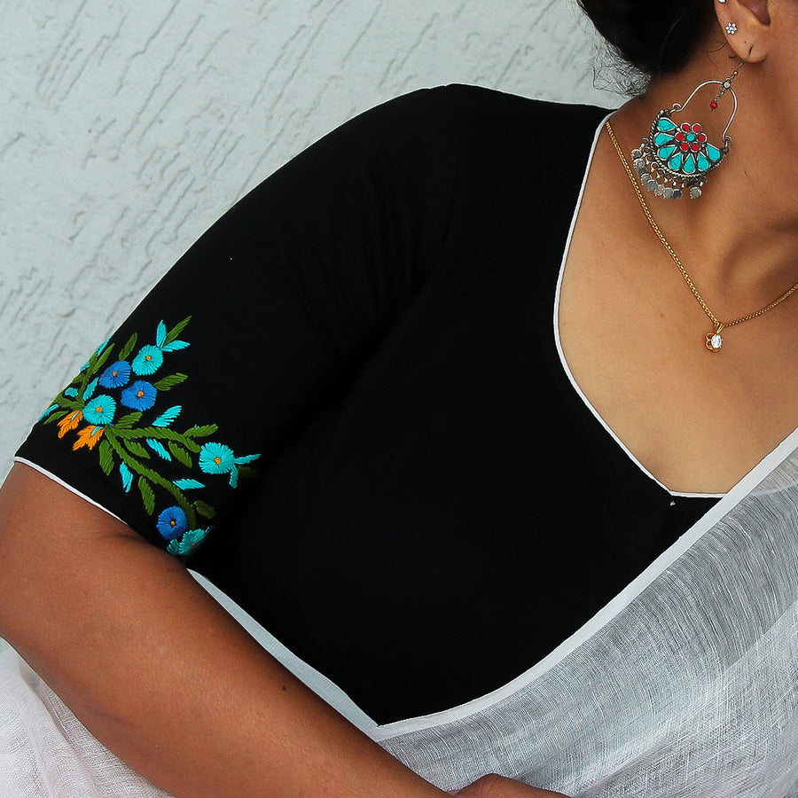 White Bird Black  Blouse