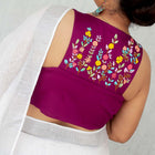 Purple Halter Neck Blouse