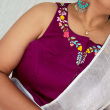 Purple Halter Neck Blouse