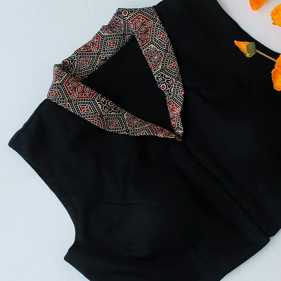Black1 Collar Neck Blouse