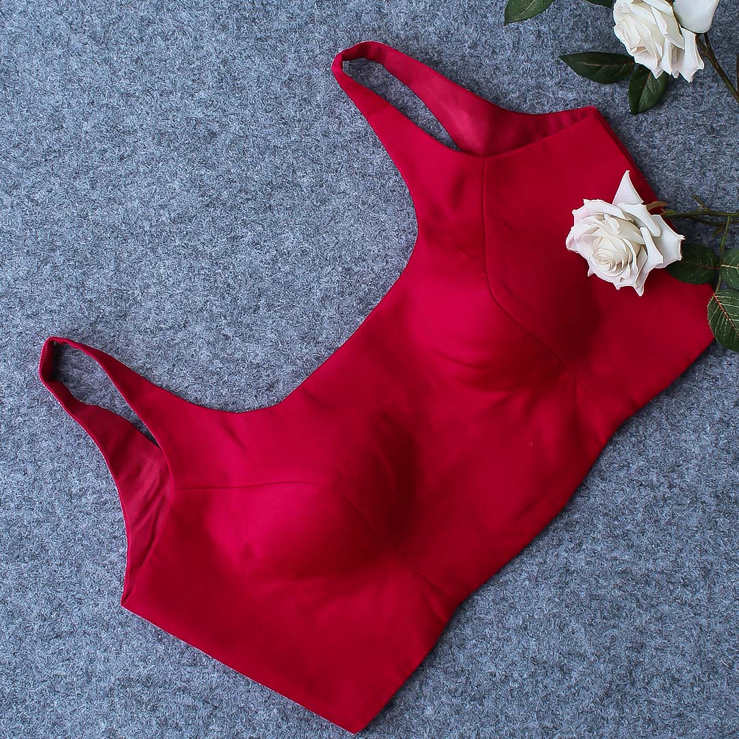 Fuchsia Pink Sleeveless Blouse 11