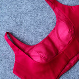 Fuchsia Pink Sleeveless Blouse 11