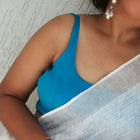Royal Blue Achla Sleeveless Blouse