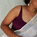 Wine Achla Sleeveless Blouse