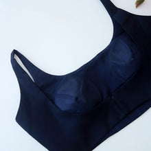 Navy Blue Achla Sleeveless Blouse