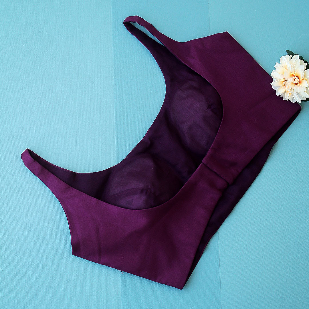 Wine Achla Sleeveless Blouse