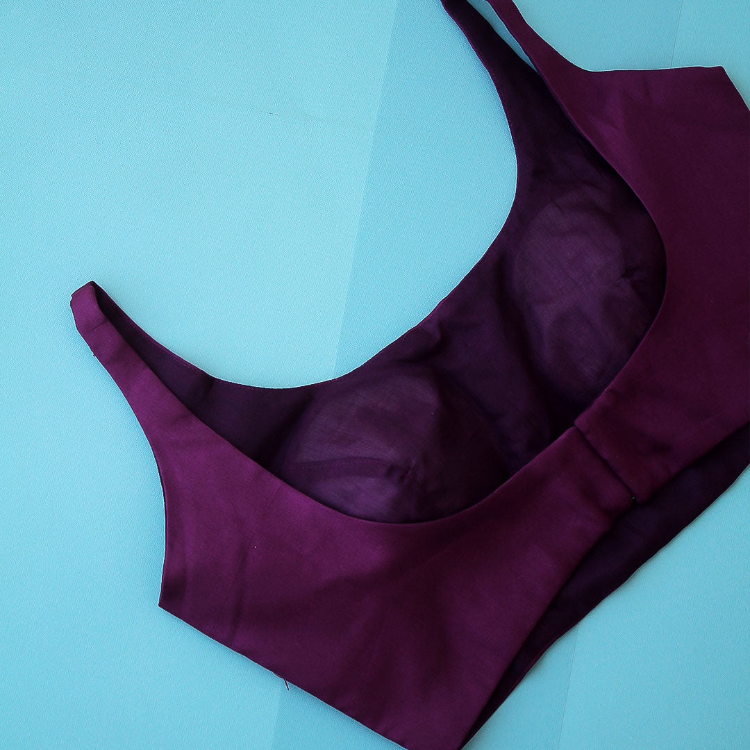 Wine Achla Sleeveless Blouse