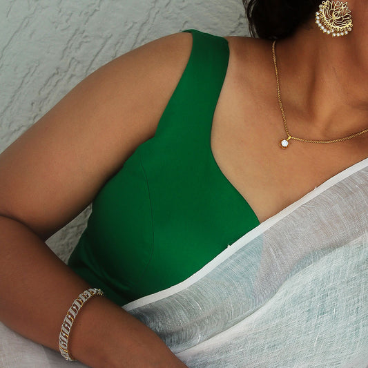 Green Aja Sleeveless  Blouse