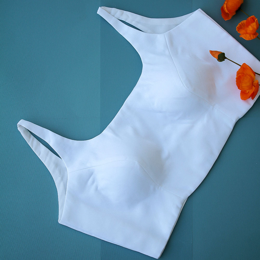 White Sleeveless Blouse 11