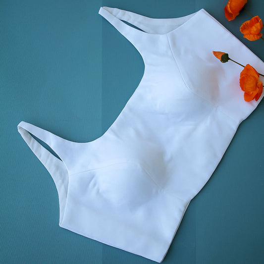 White Sleeveless Blouse 11