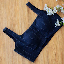 Blue Lenin Sleeveless Blouse