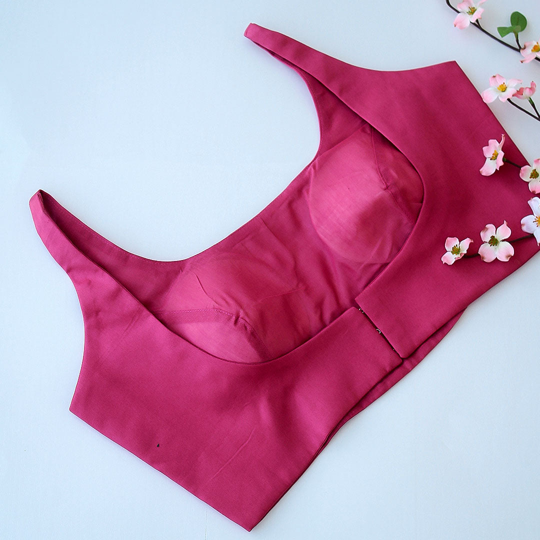 Old rose Achla Sleeveless Blouse