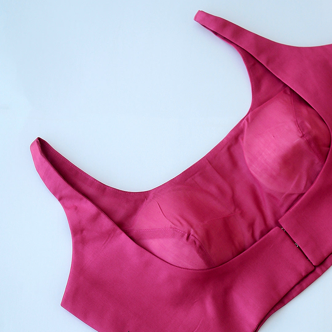 Old rose Achla Sleeveless Blouse