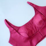 Old rose Achla Sleeveless Blouse