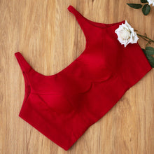 Red Achla Sleeveless Blouse