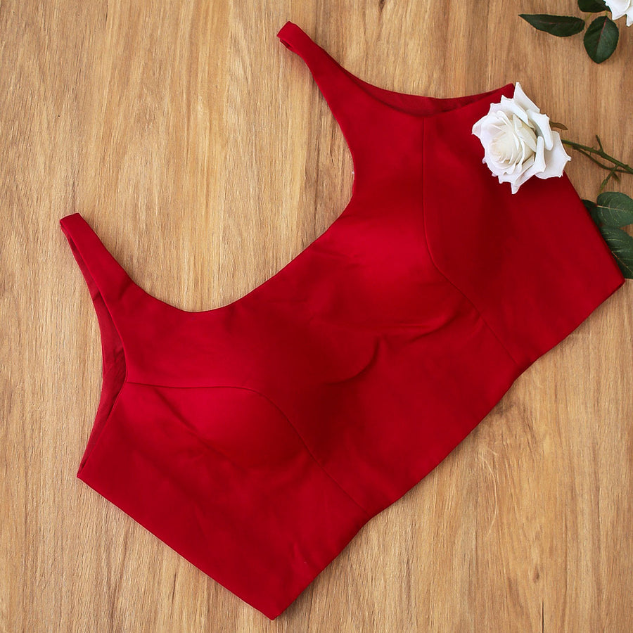 Red Achla Sleeveless Blouse